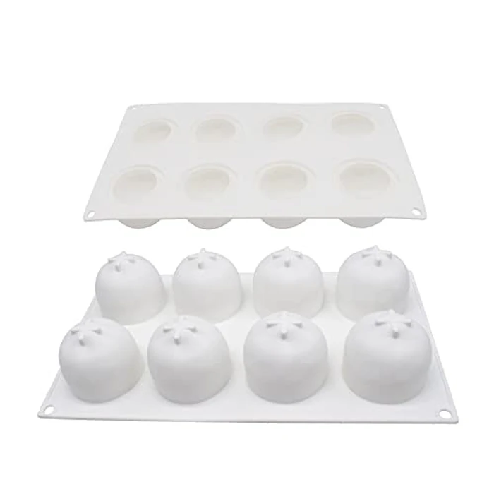Silicone Mold Dessert Silicone Cake Mold For Baking Fondant Mould Fruit Shape Sugar Candy Jelly Bakeware Chocolates Mould (Orange J_11.68x6.84x2.32 inch) by mostsom - Image 4