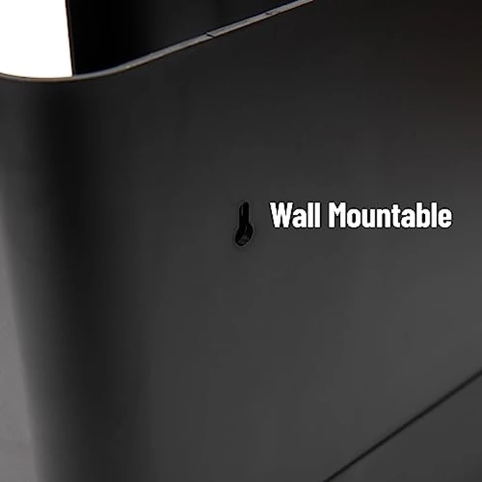 Mind Reader Cup and Condiment Station, 13 Inch Countertop Coffee Bar Organizer with 6 Compartments, Storage Caddy for Cups, Lids and Packets, Plastic, Black by Mind Reader - Image 5