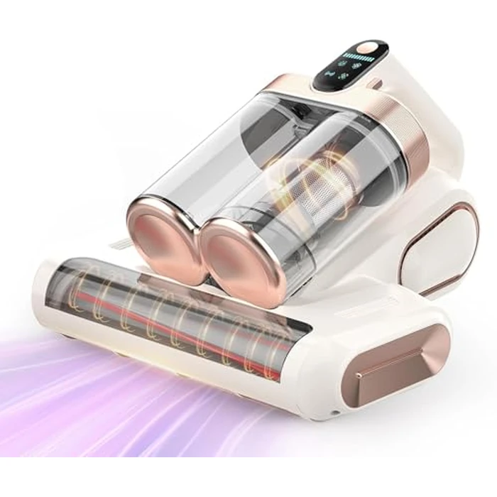 Mattress Vacuum Cleaner Cordless 16Kpa Bed Handheld Vacuum, Vacuum Cleaner with 253.7nm UV-C Light,HEPA Filter & Ultrasonic, Portable Vacuums for Bed Sofa Couch Crib Gifts for women men her white by XIAOLANG - Used - Very Good condition - US$51.72