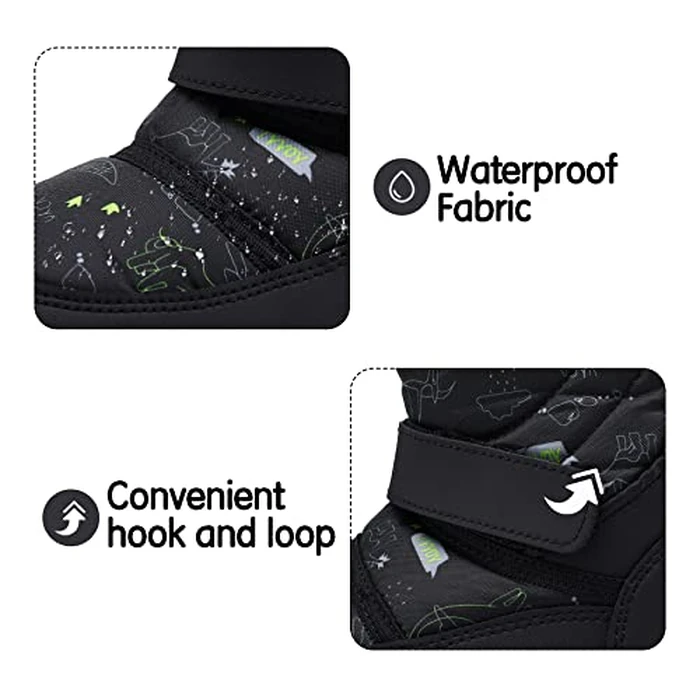 K KomForme Boys Girls Snow Boots Waterproof Winter Outdoor Boots(Toddler/Little Kid/Big Kid) by K KomForme - Image 4