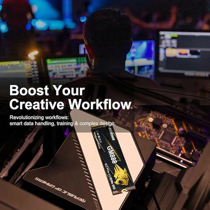 512GB PCIe 4.0 M.2 2280 NVMe SSD for PC, PS5, Laptops, Up to 7100MB/s, Internal Solid State Drive, Dynamic SLC Cache, HMB, Engineered for Gamers, AI Developers, Video Editors, Pro Creators GM888 by Bestoss - Image 7