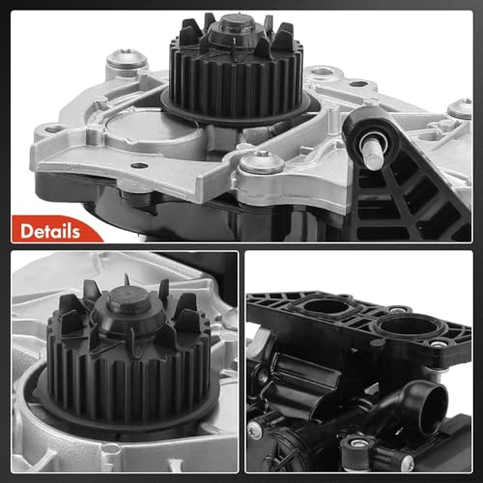 A-Premium Engine Water Pump Compatible with Audi A3 2015-2016 A4 2017 A6 TT Quattro Q7 S3 Volkswagen Golf R 2015-2019 Arteon L4 1.8L 2.0L DOHC Petrol by A-premium - Image 7