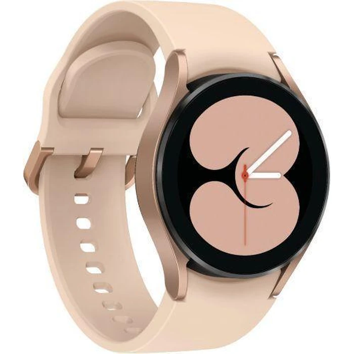 Samsung Galaxy Watch4 (Bluetooth + LTE) - 16GB - 40mm - Gold Aluminum Case with Pink Fluoroelastomer Sport Band by Samsung - Image 3
