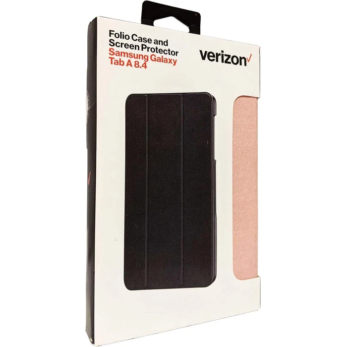 Verizon Folio Tablet Case and Screen Protector for Samsung Galaxy Tab A (8.4") - Pink by Verizon - Image 4