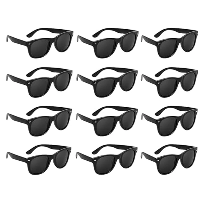Super Z Outlet Plastic Black Vintage Retro Style Sunglasses Shades Eyewear for Party Prop Favors, Decorations, Toy Gifts (12 Pairs) by Super Z Outlet - Used - Very Good condition