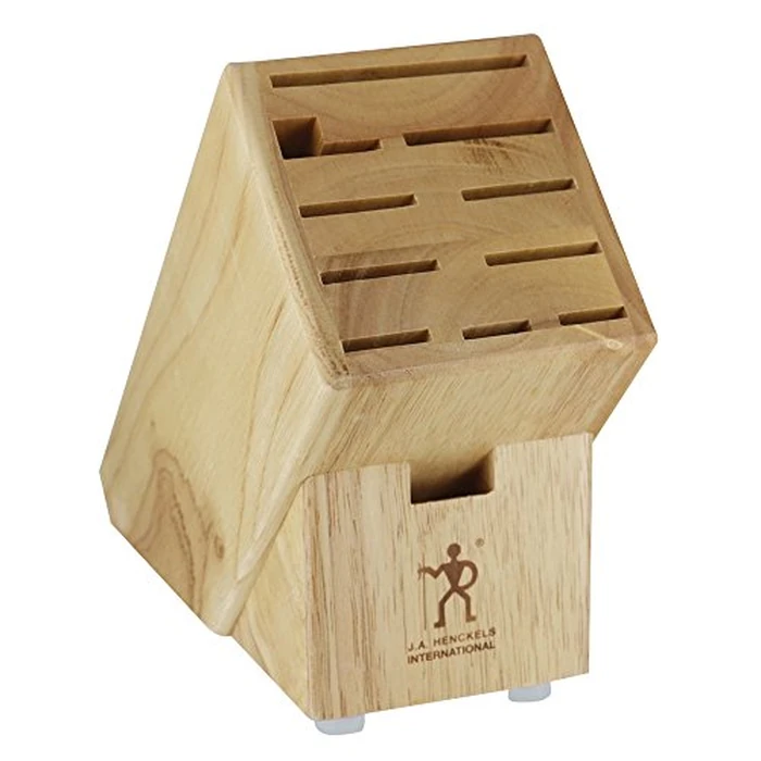 Henckels Hardwood Knife Block, Knife Storage, 11-slot by ZWILLING J.A. Henckels - Used - Very Good condition - US$32.84