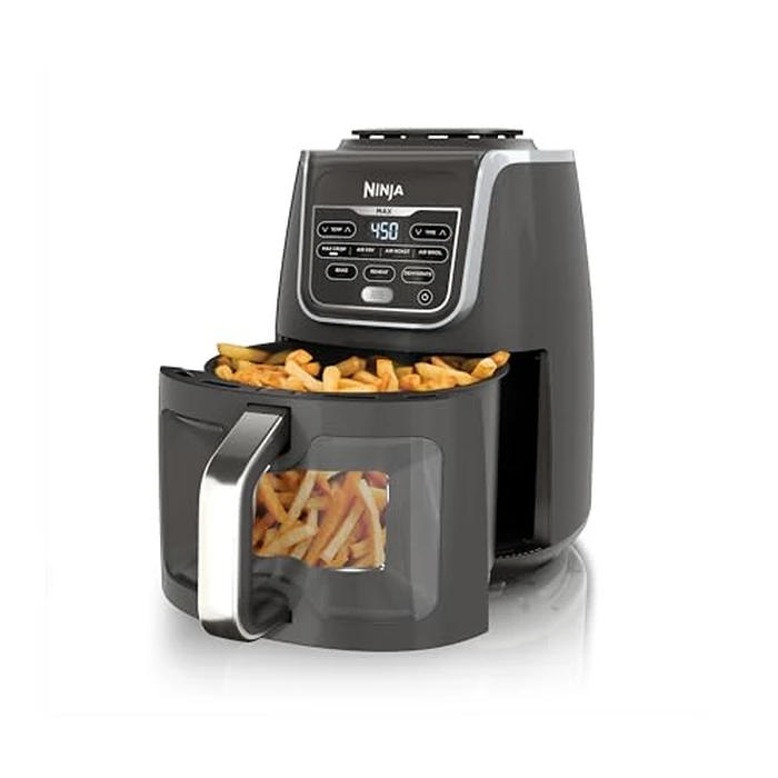 Ninja EzView Air Fryer Max XL, 5.5-QT Capacity, 7 functions: Max Crisp, Air Roast, Bake, Reheat, Dehydrate, and more, up to 450 degreesF, EzView Window, Grey, AF171C (Canadian Version) by Ninja - Image 1