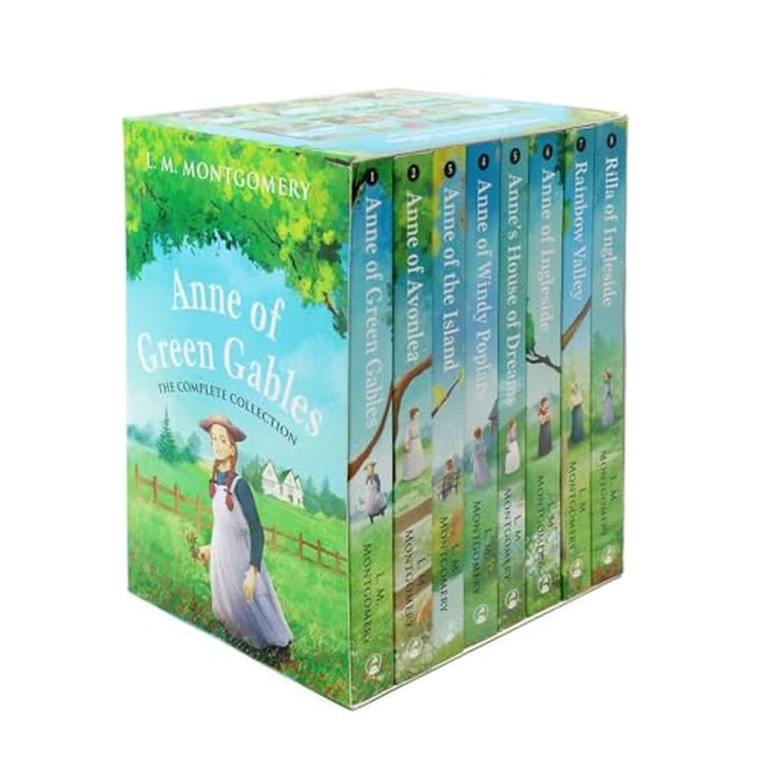 The Complete Collection Anne Of Green Gables 8 Books Set: Anne Of Green Gables, Anne Of Avonlea, Anne Of The Island, Anne Of Windy Poplars, Anne's ... ... Rainbow Valley & Rilla Of Ingleside by Classic Editions - Used - Like New condition