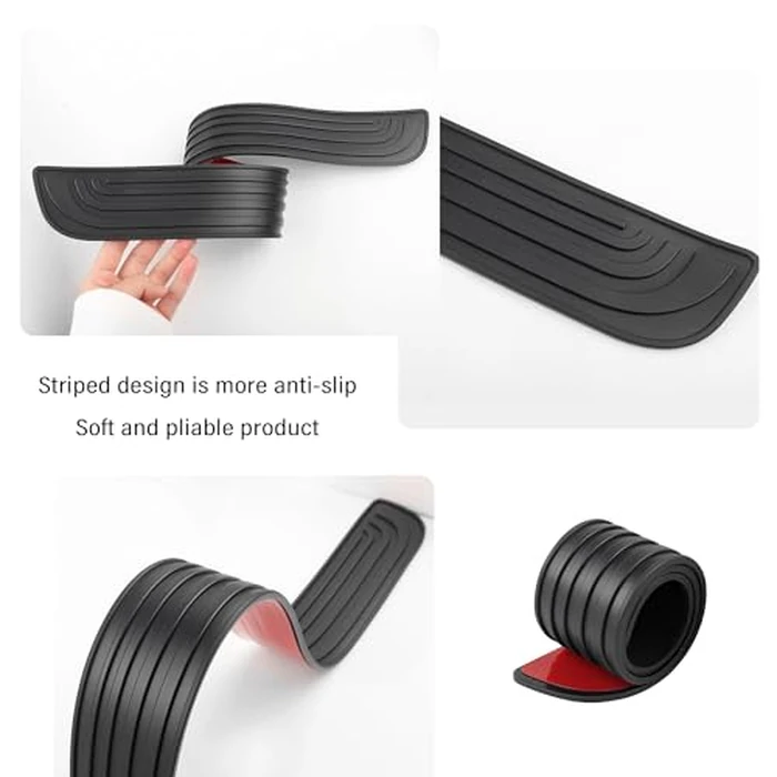 4PCS Car Door Sill Protector,Anti-Scratch & Waterproof Car Door Sills Scratch Protection,Universal Car Exterior Accessories Automotive Door Entry Guard for Car,Truck,SUV (Black, Width 2.36") by KIFIDAN - Image 5