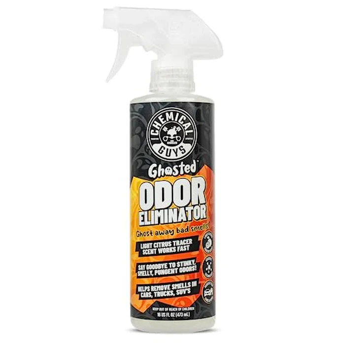 Chemical Guys SPI23216 Ghosted Complete Interior Vehicle Odor Eliminator, Great for Cars, Trucks, SUVs, RVs, Home, Office & More, 16 fl oz by Chemical Guys - Used - Like New condition