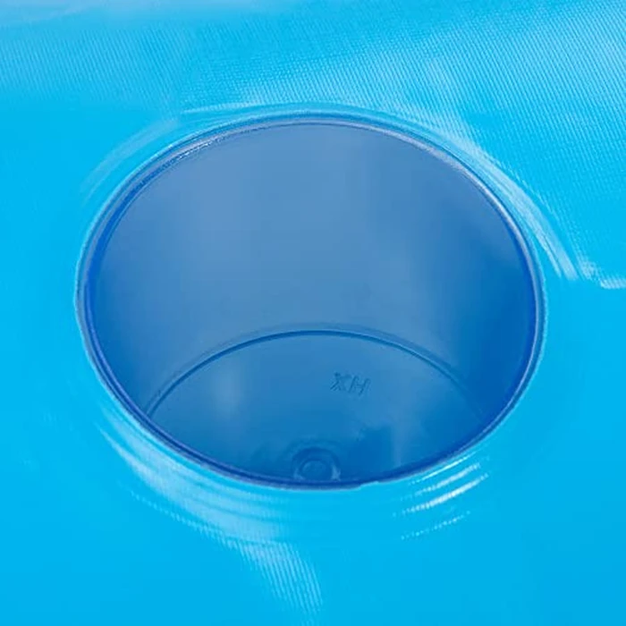 Intex 56299EP 145 x 125 x 20 Inch Splash N Chill Inflatable Lake and Pool Relaxation Island Lounger Seat for up to 7 Adults, Blue and White by Intex - Image 9