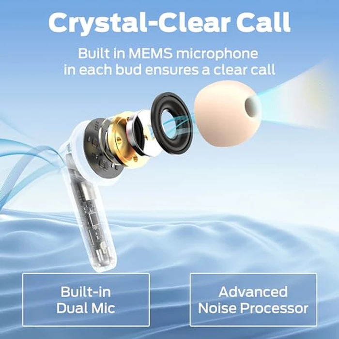 Monster N-Lite 203 AirLinks Wireless Earbuds, Bluetooth 5.3 Hi-Fi Stereo Sound, 30 Hours Playback, Type-C Fast Charging, HD Clear Calls, Touch Control, IPX6 Waterproof in-Ear Headphones (Golden) by Monster - Image 3