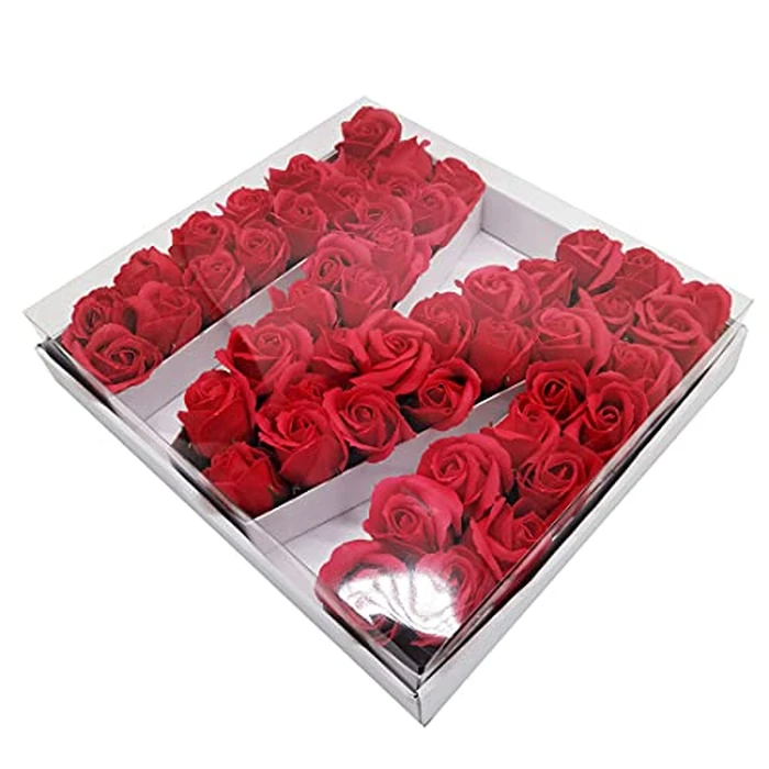 WENPACK 12.5" Cardboard Letter Shaped Mache Charcuterie Strawberries Fillable Sweets Decorative Box with Clear Lid (White, M) by WENPACK - Image 8