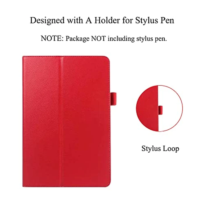 KYVIAUM Slim Case for Samsung Galaxy Tab E 9.6'', Lightweight Stand Cover for Samsung Galaxy Tab E 9.6 Inch Tablet 2015 Released Model SM-T560 T561 T565 and SM-T567V, Red by KYVIAUM - Image 5