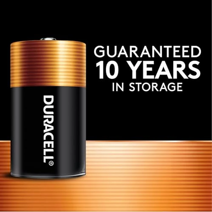 Duracell Coppertop D Batteries, 8 Count (Pack of 1), D Battery with Long-Lasting Power, All-Purpose Alkaline Battery for Household and Office Devices by DURACELL - Image 3
