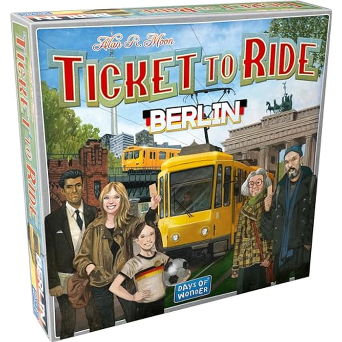 Ticket to Ride - Express - Berlin (English) - Board Games - Strategy/Family - Fast-Paced Ticket to Ride Game - Ages 8+ - 2 to 4 Players - Under 15 Minute Playtime - Made by Asmodee by Days of Wonder - Image 1