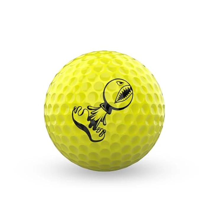P*ss M*ssile Distance Golf Balls, Dozen - 4-Layer Design, High-Compression Core, and Surlyn Cover - Lower Spin & Ideal Trajectory for Longer, Straighter Shots (Yellow) by Piss Missile - Image 2