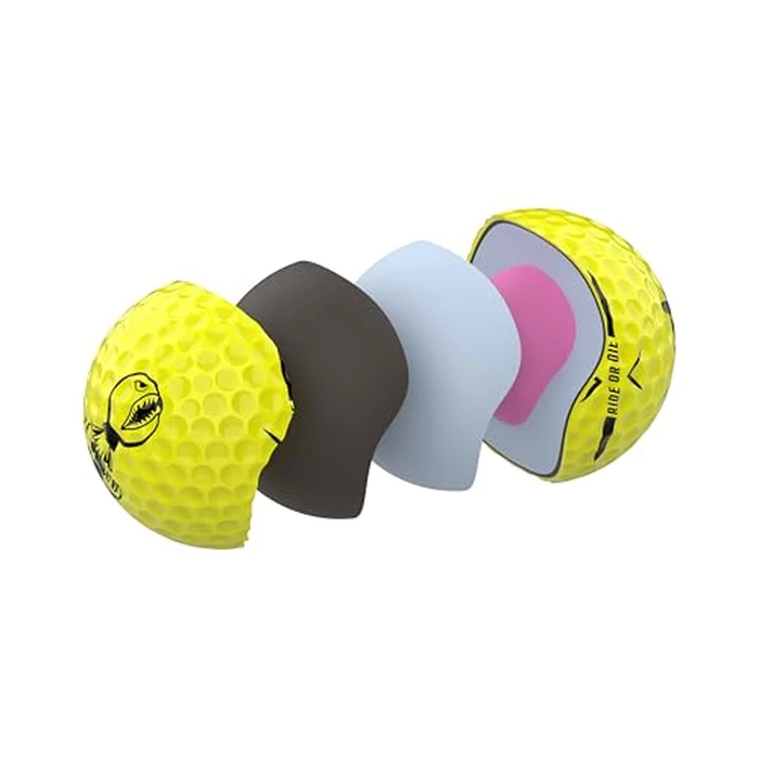 P*ss M*ssile Distance Golf Balls, Dozen - 4-Layer Design, High-Compression Core, and Surlyn Cover - Lower Spin & Ideal Trajectory for Longer, Straighter Shots (Yellow) by Piss Missile - Image 5