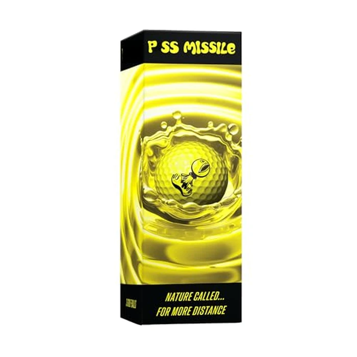 P*ss M*ssile Distance Golf Balls, Dozen - 4-Layer Design, High-Compression Core, and Surlyn Cover - Lower Spin & Ideal Trajectory for Longer, Straighter Shots (Yellow) by Piss Missile - Image 9