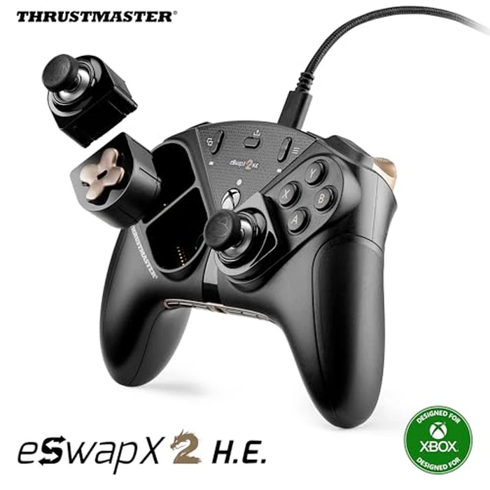 Thrustmaster ESWAP X2 H.E - Modular Gamepad for Esports Games with Anti-Drift H.E.A.R.T. (Hall Effect) Mini-Sticks - Compatible with Xbox Series X|S, Xbox One and PC by Thrustmaster - Used - Good condition