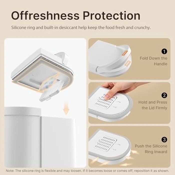 Automatic Cat Feeder and Water, 5G WiFi App Controlled Cat Dry Food Dispenser, 2 in 1 Timed Pet Feeder, 4L Food & 3L Gravity Waterer with Voice Recording, 10 Meals Programmable 1-15 Portion Control by DUDUPET - Image 8