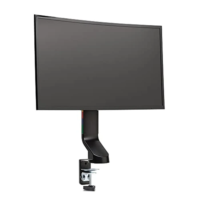Kensington Single Monitor Desk Mount, C-clamp Vesa Stand Fits up to 32 inch Ultrawide Samsung LG , Low Profile Vertical Mount, Height Adjustable Free Standing Arm,K55512WW Black by Kensington - Image 4