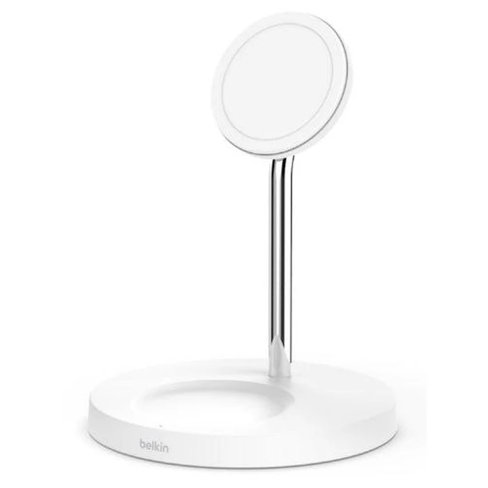 Belkin BOOST↑CHARGE PRO 2-in-1 Wireless Charger Stand with MagSafe 15W - White by Belkin - Image 2