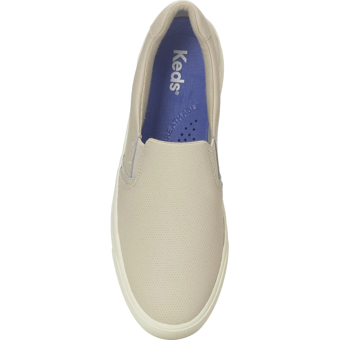 Keds Women's Pursuit Slip on Fashion Sneaker, Oatmeal Leather, 7 by Keds - Image 4