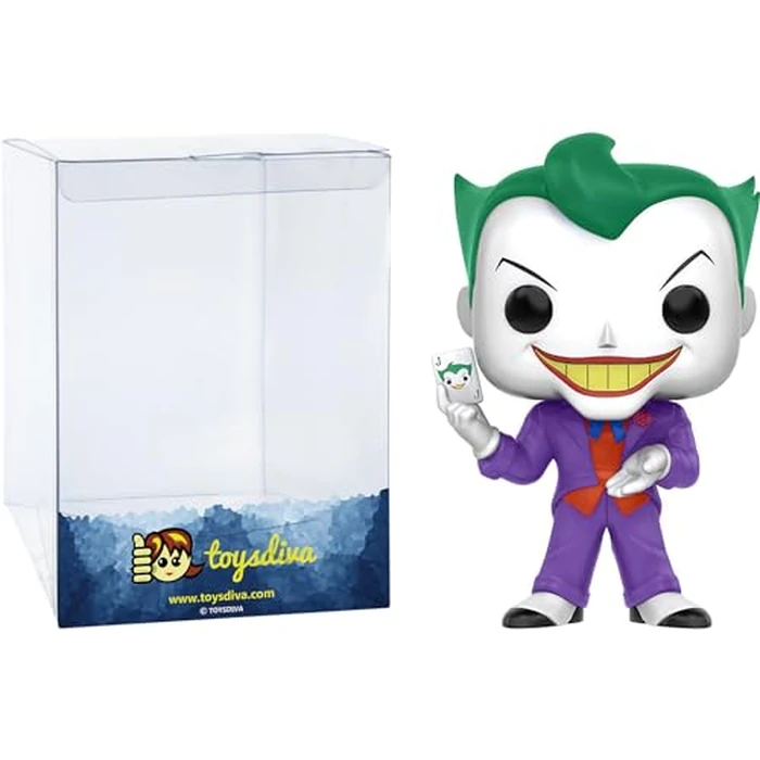 Funko The Joker: Pop! Heroes Vinyl Figurine Bundle with 1 Compatible Graphic Protector (155-11573 - B), Small by Funko - Used - Like New condition - US$12.54