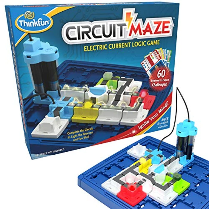 ThinkFun Circuit Maze Game - Brain-Boosting STEM Toy | Teaches Circuitry Through Engaging Gameplay | Toy of The Year Finalist | Ideal for Boys and Girls Age 8 and Up by ThinkFun - Used - Like New condition
