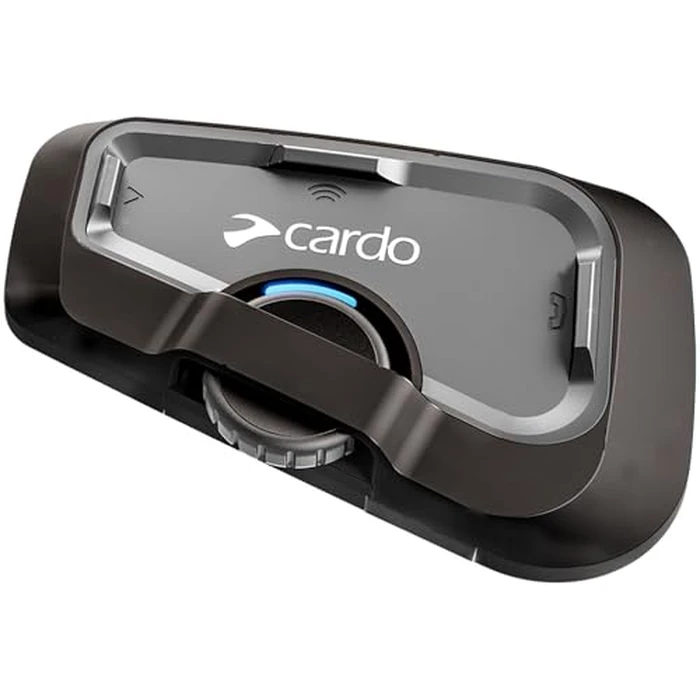 Cardo Systems FREECOM 4X Motorcycle 4-Way Helmet Bluetooth Communication System Headset Intercom, Universal Bluetooth Connectivity, Waterproof, 40mm Speakers - Single Pack by Cardo - Used - Like New condition