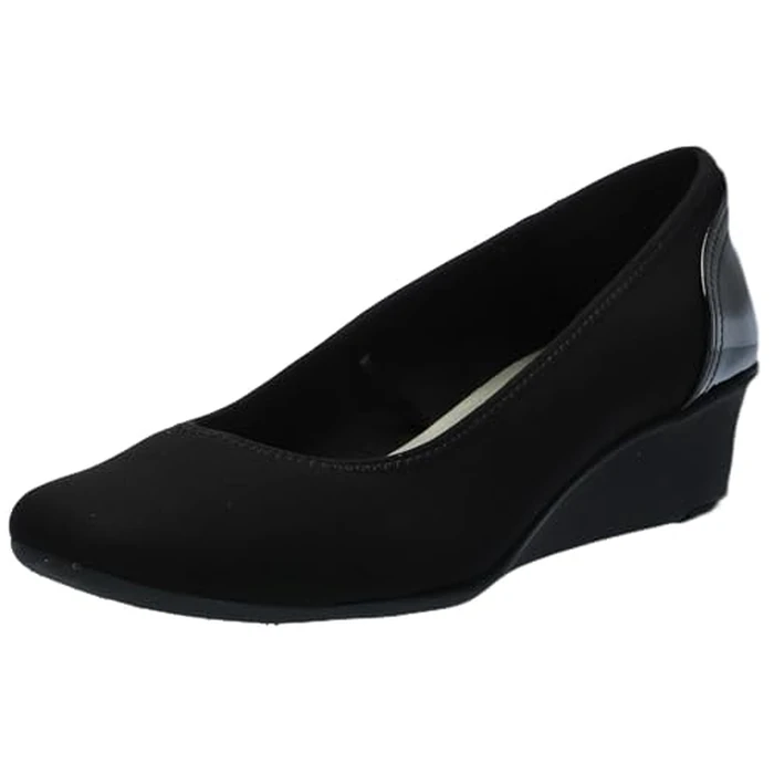 Anne Klein Women's Wisher Wedge Pump, Black, 9 Wide by Anne Klein - Used - Like New condition - CA$70.87