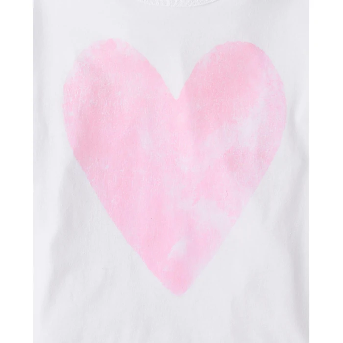 The Children's Place,Girls,Trends,Icons Short Sleeve Graphic T-Shirts,4 Pack,Kindness/Face/Floral/Heart,Medium by The Children's Place - Image 5