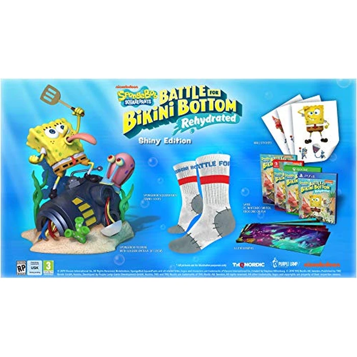 Spongebob Squarepants: Battle for Bikini Bottom - Rehydrated - Shiny Edition - PlayStation 4 by THQ Nordic - Image 2