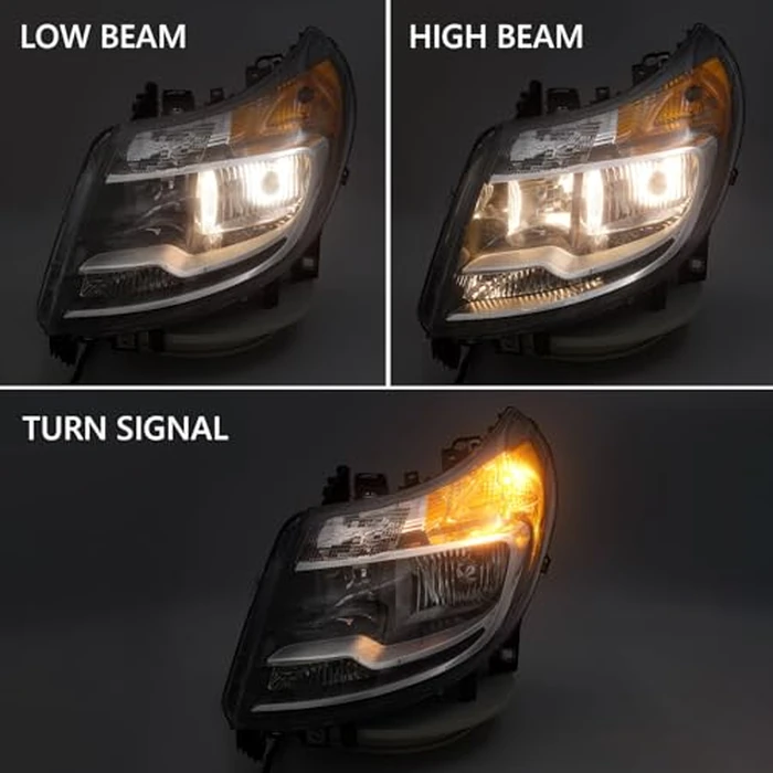 FIONE 5 Pins Headlight W/O DRL for Dodge Ram ProMaster 1500 2500 3500 Cargo Van 2014-2022 Halogen Headlamp Assembly LH Driver 4725945AK CH2502254 by FIONE - Image 3