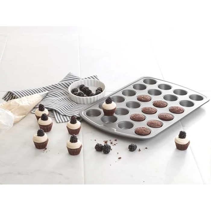 GoodCook 04029 Mini Non-Stick Muffin Pan, Steel, 1-7/8 in Dia x 14.6 in L x 9.3 in W x 6.8 in H, Black by GoodCook - Image 4