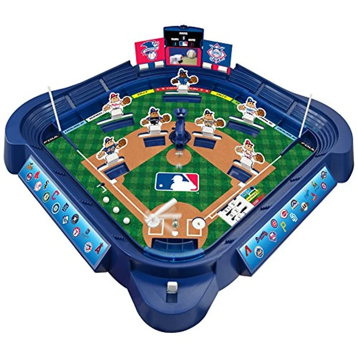 MLB Slammin' Sluggers Magnetic Baseball Tabletop Game - 2-Player Board Game with 20" x 20" Field, Scoreboard, Stickers and Manual Pitching Control by Merchant Ambassador - Image 1