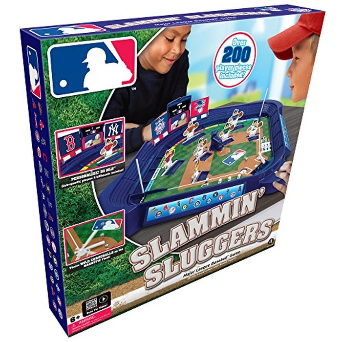 MLB Slammin' Sluggers Magnetic Baseball Tabletop Game - 2-Player Board Game with 20" x 20" Field, Scoreboard, Stickers and Manual Pitching Control by Merchant Ambassador - Image 2
