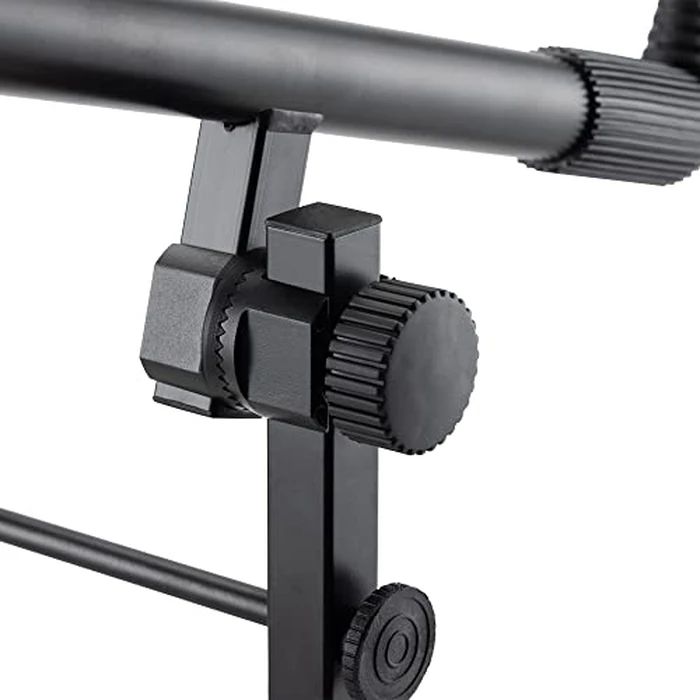 OnStage KSA7500 Universal Second Tier for X-Style Keyboard Stand (for Stacking Keyboards, Electric Pianos, Synths, and Organs, 60 lb Capacity, Adjustable, Nonslip Arms and Feet, Metal, Black) by OnStage - Image 6