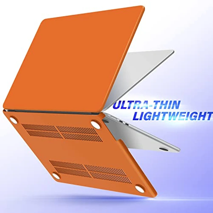 IBENZER Compatible with 2025 2024 2023 2022 MacBook Air 13 inch Case M4 A3240 M3 A3113 M2 A2681, Hardshell Case & Keyboard Cover for Mac Air 13.6 with Touch ID, Orange, CA-AT13-KK-OR+1 by IBENZER - Image 8