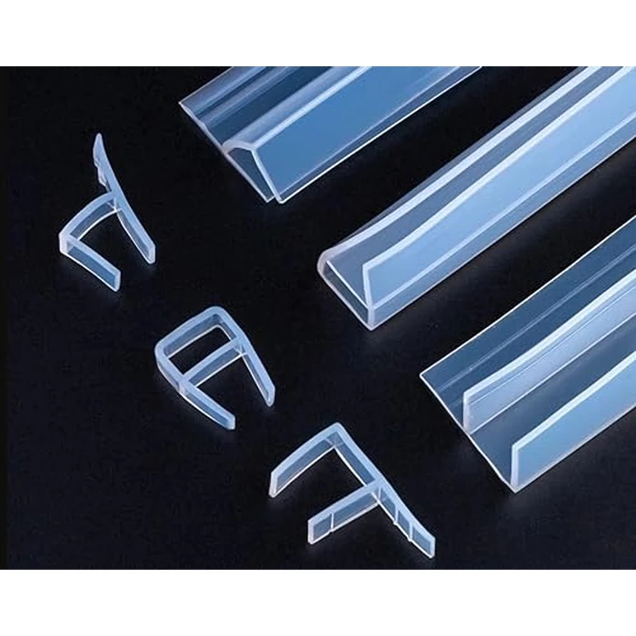 hokmly Shower Door Side Seal Strip - 120 - Inch Soft Silicone Frameless Side Seal Sweep to Stop Leaks! Glass Door Seal Strip for a Tight, Waterproof Seal ! Leak Guard U-Type 1/2 inch by hokmly - Image 4