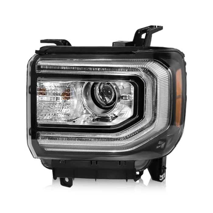 LIWEDFG Xenon Headlight Assembly Compatible with GMC Sierra 1500 2016-2018 Headlamp, HID Projector Headlight with LED DRL Replacement for GM2502453 84046790 84568272, w/o D5S Bulb, Left Driver Side by LIWEDFG - Used - Like New condition - US$199.39