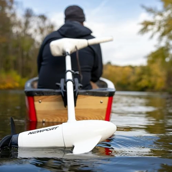 Newport L-Series 86lb Thrust Transom Mounted Saltwater Electric Trolling Motor w/LED Battery Indicator (40" Shaft) by Newport Vessels - Image 2