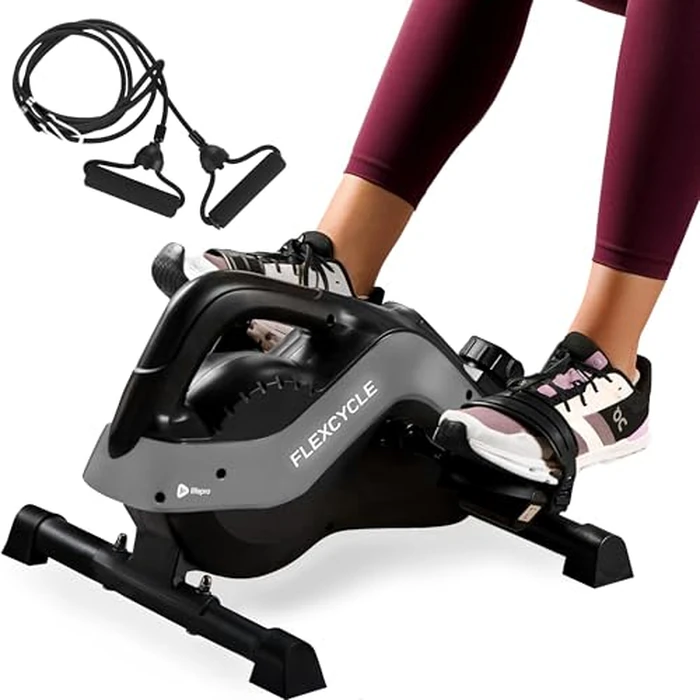 LifePro Under Desk Bike Pedal Exerciser - Mini Exercise Bike for Legs & Arms, Magnetic Resistance Peddler with LCD Monitor, Foot Pedal Exerciser & Desk Workout Cycle Exercise Machine with Fitness App by LifePro - Used - Very Good condition - CA$90.49