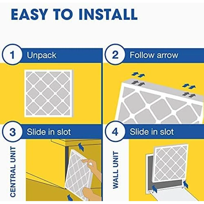 Aerostar 16x20x1 MERV 11 - 4 Count - Pleated HVAC, Furnace & Air Conditioner Filters - Removes Dust, Cold & Flu Germs, Lint, Mold, Pet Dander, Allergy-Causing Pollen, Smog & Smoke by Aerostar - Image 3