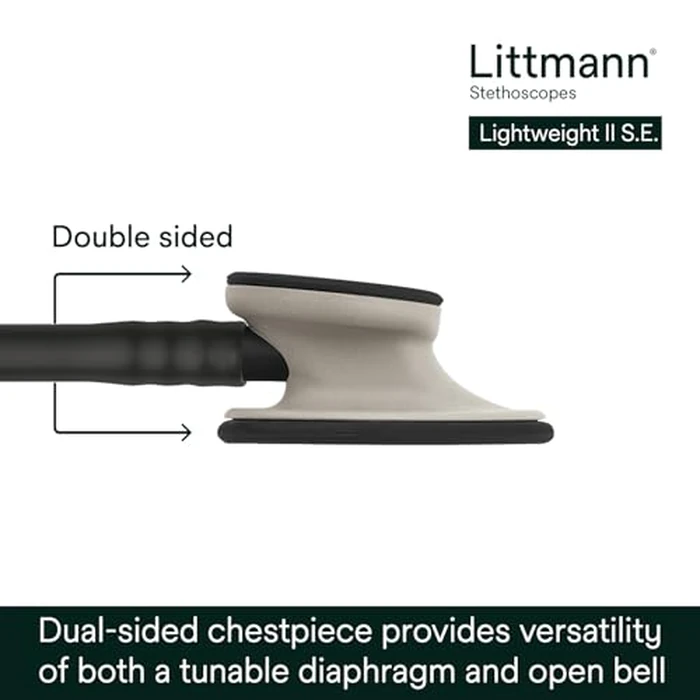 3M Littmann Lightweight II S.E. Stethoscope, 2450, 28" Black Tube by Littmann - Image 4