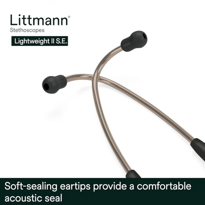 3M Littmann Lightweight II S.E. Stethoscope, 2450, 28" Black Tube by Littmann - Image 5