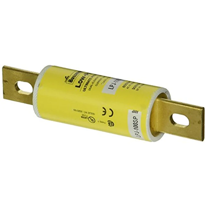 Eaton Bussmann LPJ-100SP LPJ Fuse, Class J, Time-delay Dual-Element Current Limiting, 100A, Interrupting Rating 300 kA at 600 Vac, 100 kA at 300 Vdc by Bussmann - Image 1