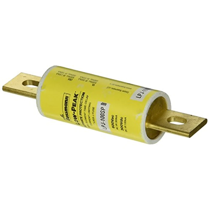 Eaton Bussmann LPJ-100SP LPJ Fuse, Class J, Time-delay Dual-Element Current Limiting, 100A, Interrupting Rating 300 kA at 600 Vac, 100 kA at 300 Vdc by Bussmann - Image 2