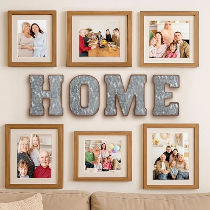 CraftyCrocodile 7" Galvanized Metal Letters for Wall Decor - 3D Letter B for Hanging & Free Standing - Decorative Rustic Alphabet Letters for the Living Room, Bedroom, Kitchen by CraftyCrocodile - Image 6